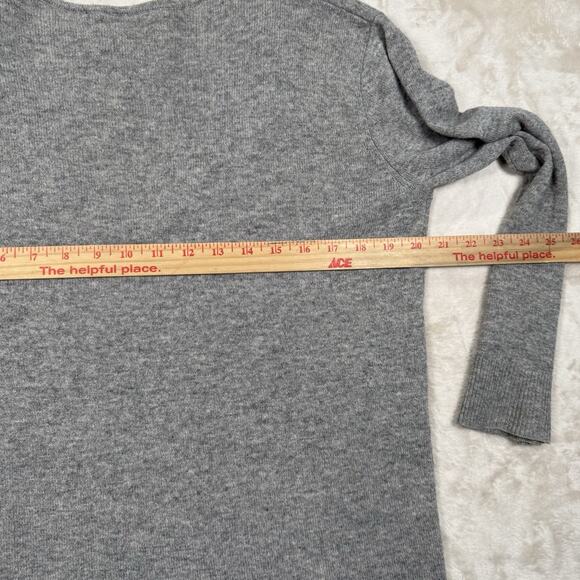 SAMSOE & SAMSOE Boston V Neck 100% Cashmere Gray Pullover Sweater Womens Size XS - Picture 6 of 7